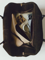 Espresso Suede Club Bag